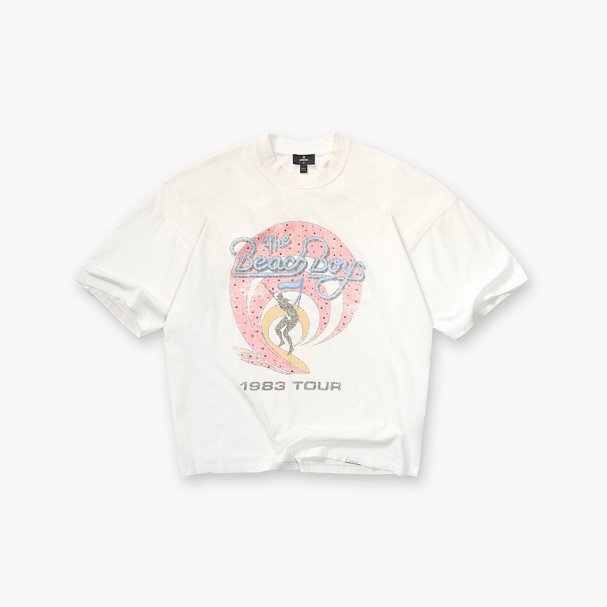 Represent x Beach Boys Tour T-Shirt - Washed Ecru