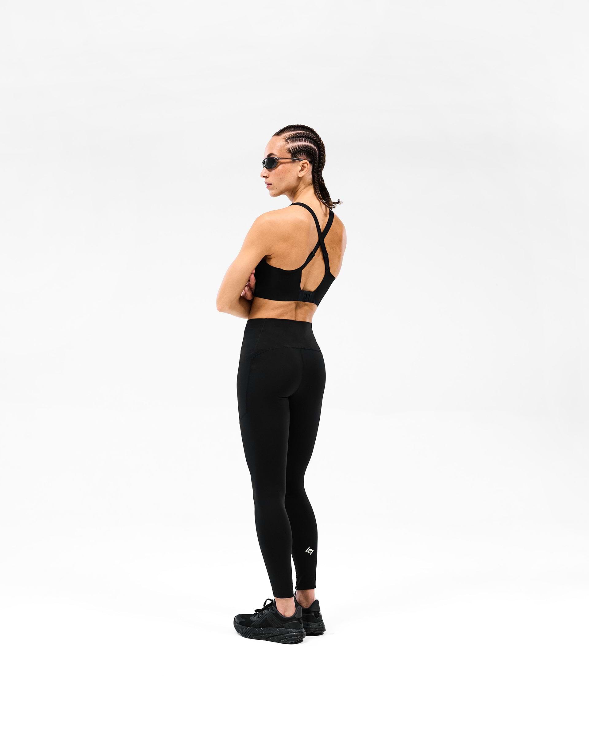 247 Mid Impact Sports Bra - Black