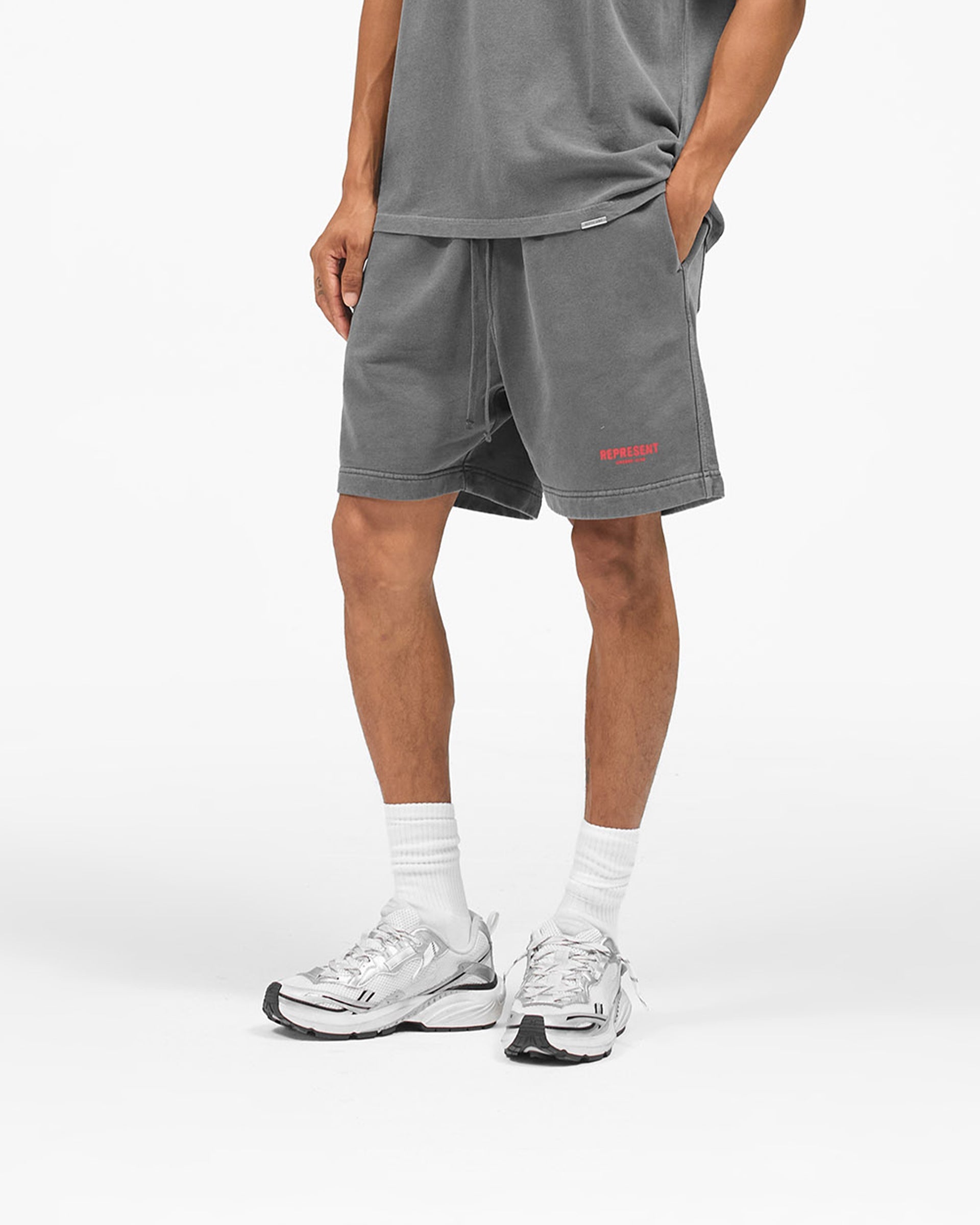Represent Owners Club Shorts - Washed Black