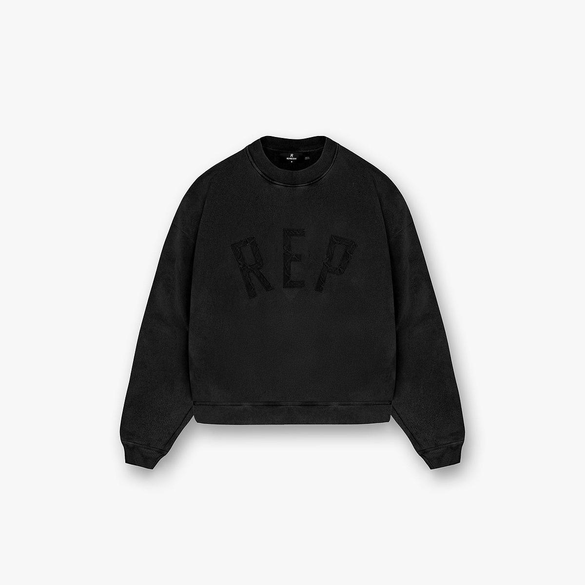 Rep Applique Sweater - Off Black