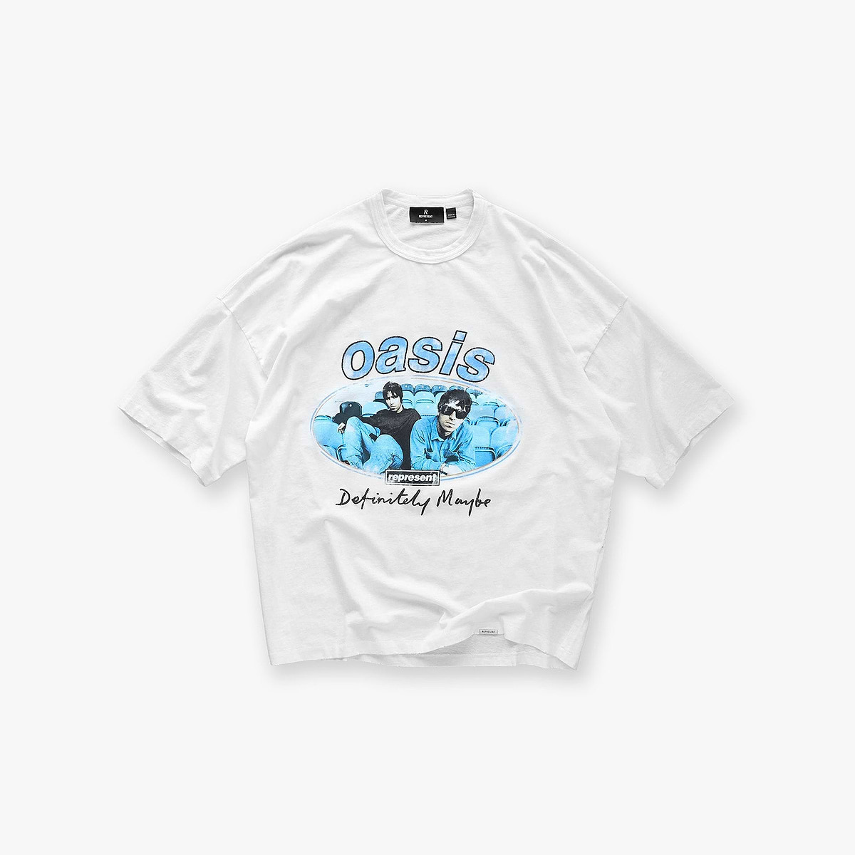 Represent X Oasis Maine Road T-Shirt - Flat White