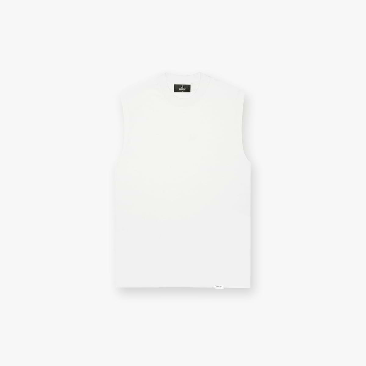 Initial Boxy Tank - Flat White