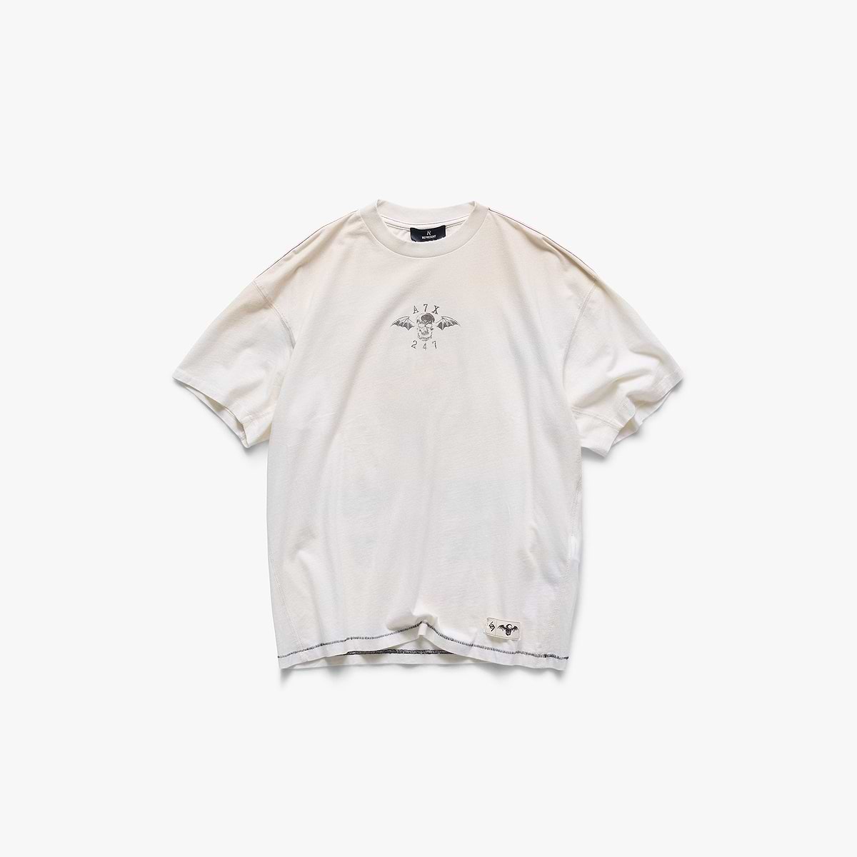 247 x Avenged Sevenfold Death Bat T-Shirt - Dirty White