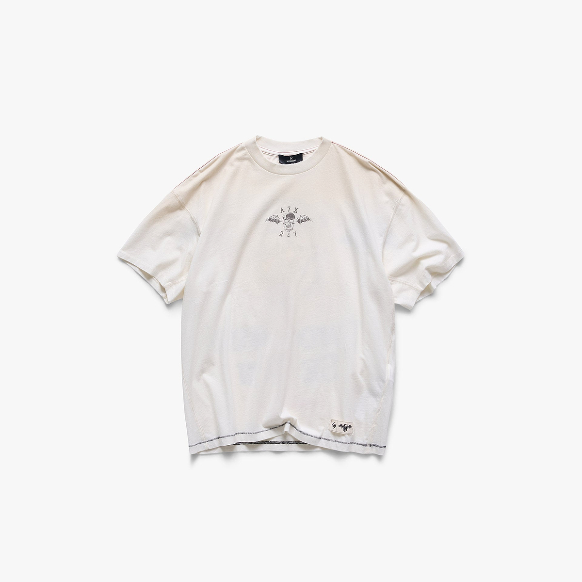 247 x Avenged Sevenfold Death Bat T-Shirt - Dirty White
