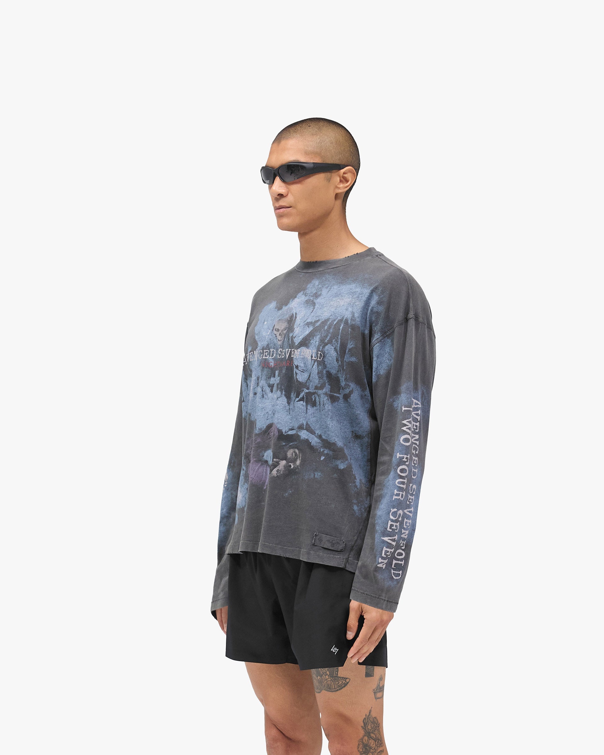 247 x Avenged Sevenfold Nightmare Long Sleeve T-Shirt - Aged Black