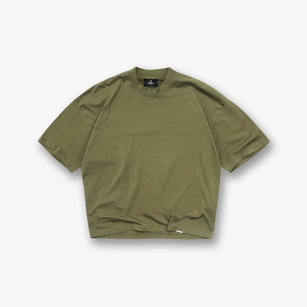 Initial Boxy T-Shirt - Army Green