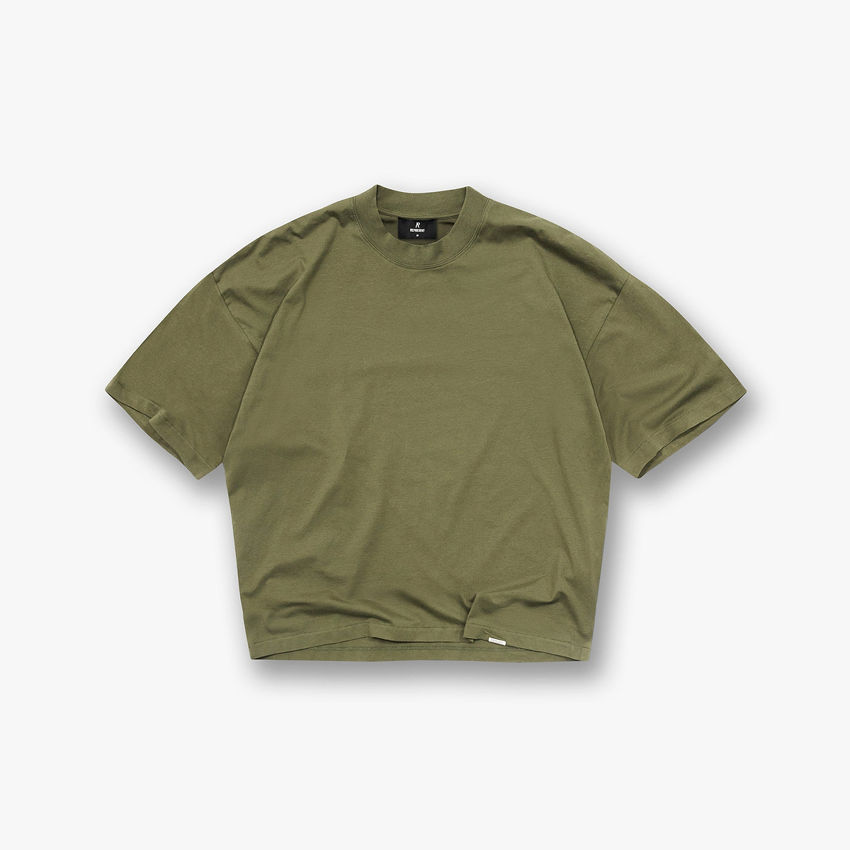 Initial Boxy T-Shirt - Army Green