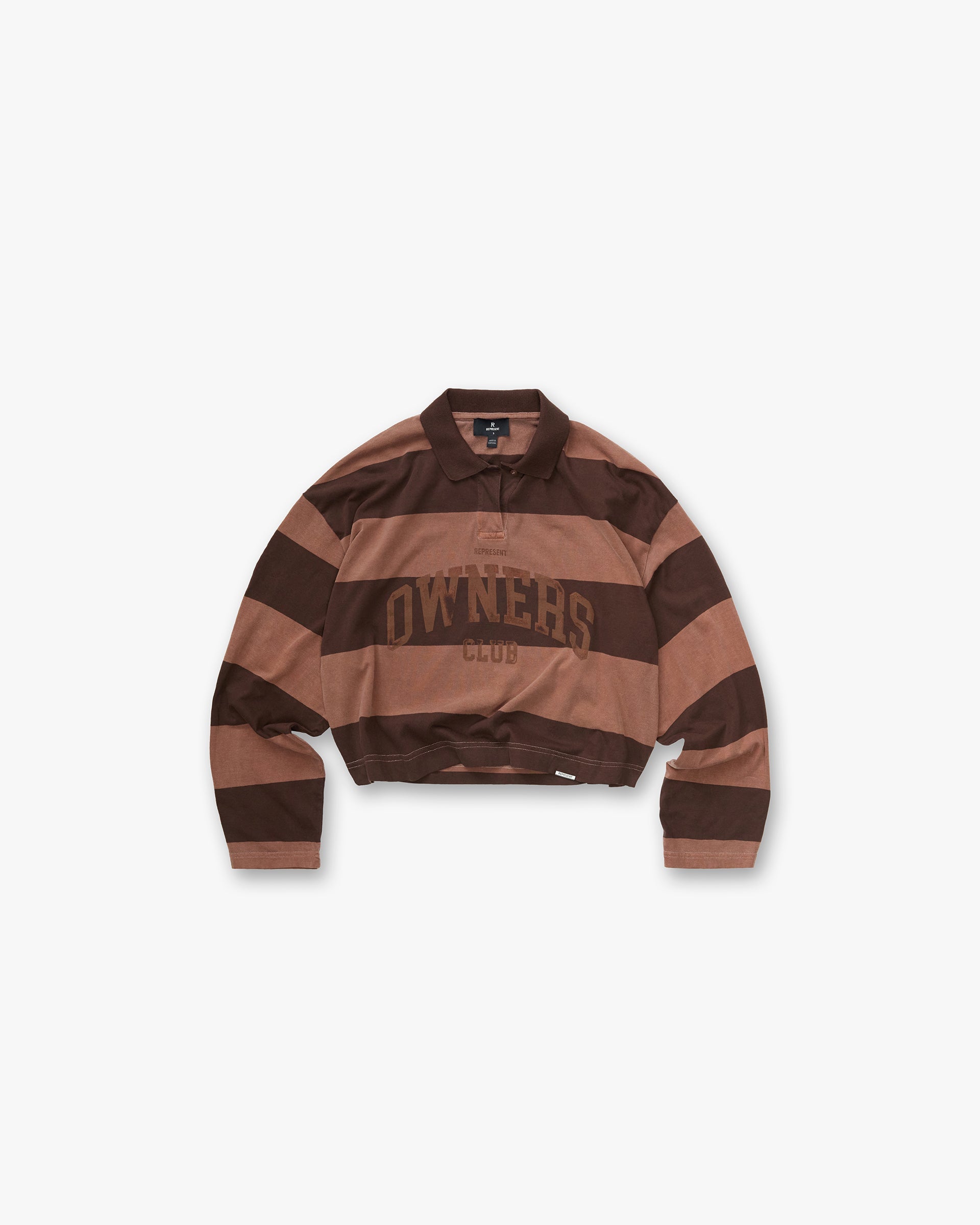 Represent Owners Club Stripe Rugby Polo - Sienna