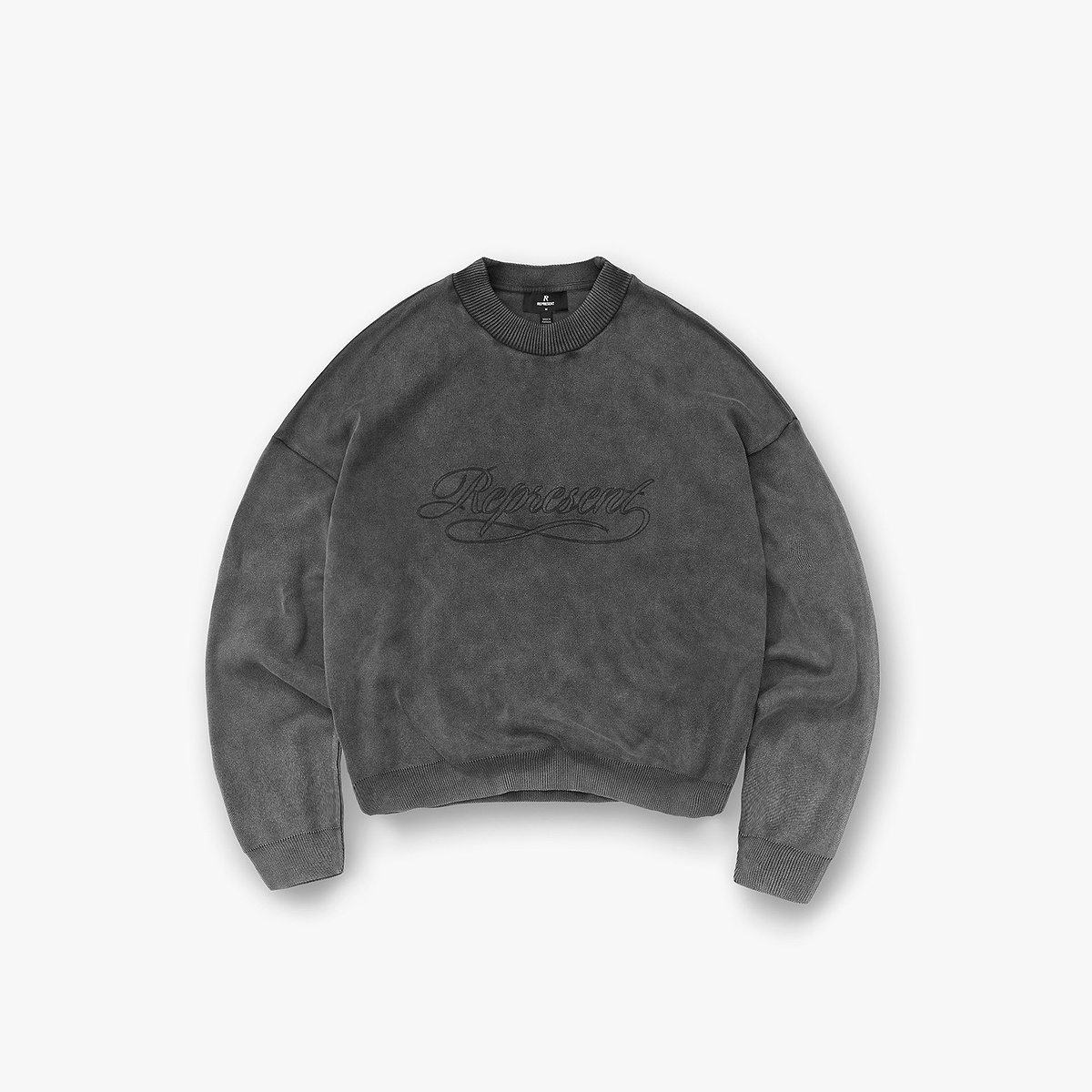 Stamped Sweater - Vintage Grey