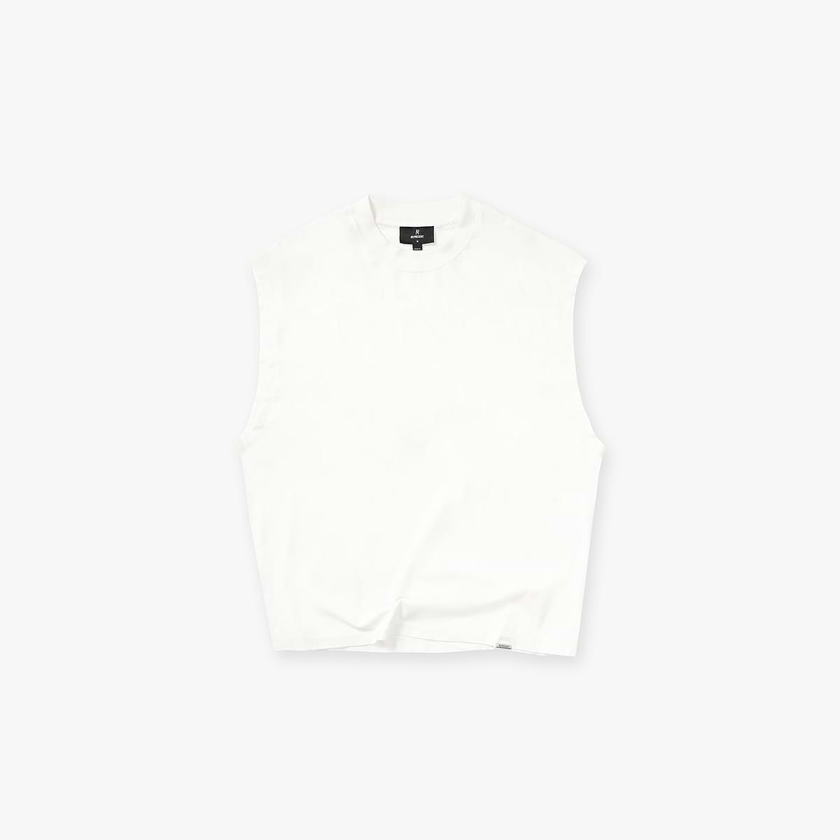 Initial Boxy Tank - Flat White