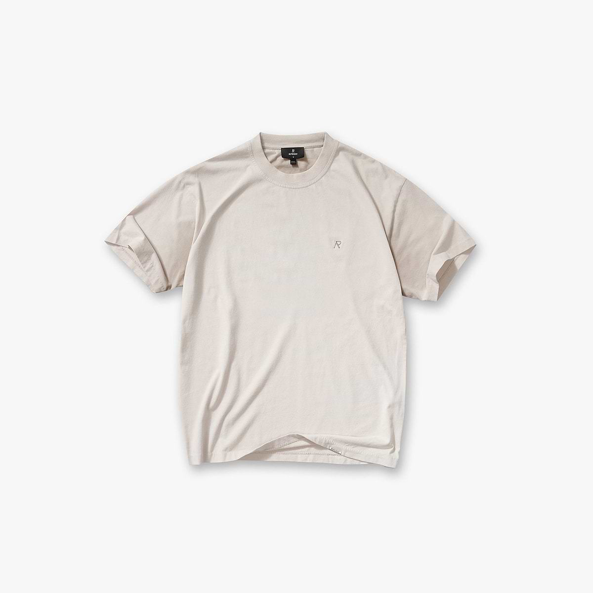 Metal Initial R T-Shirt - Concrete