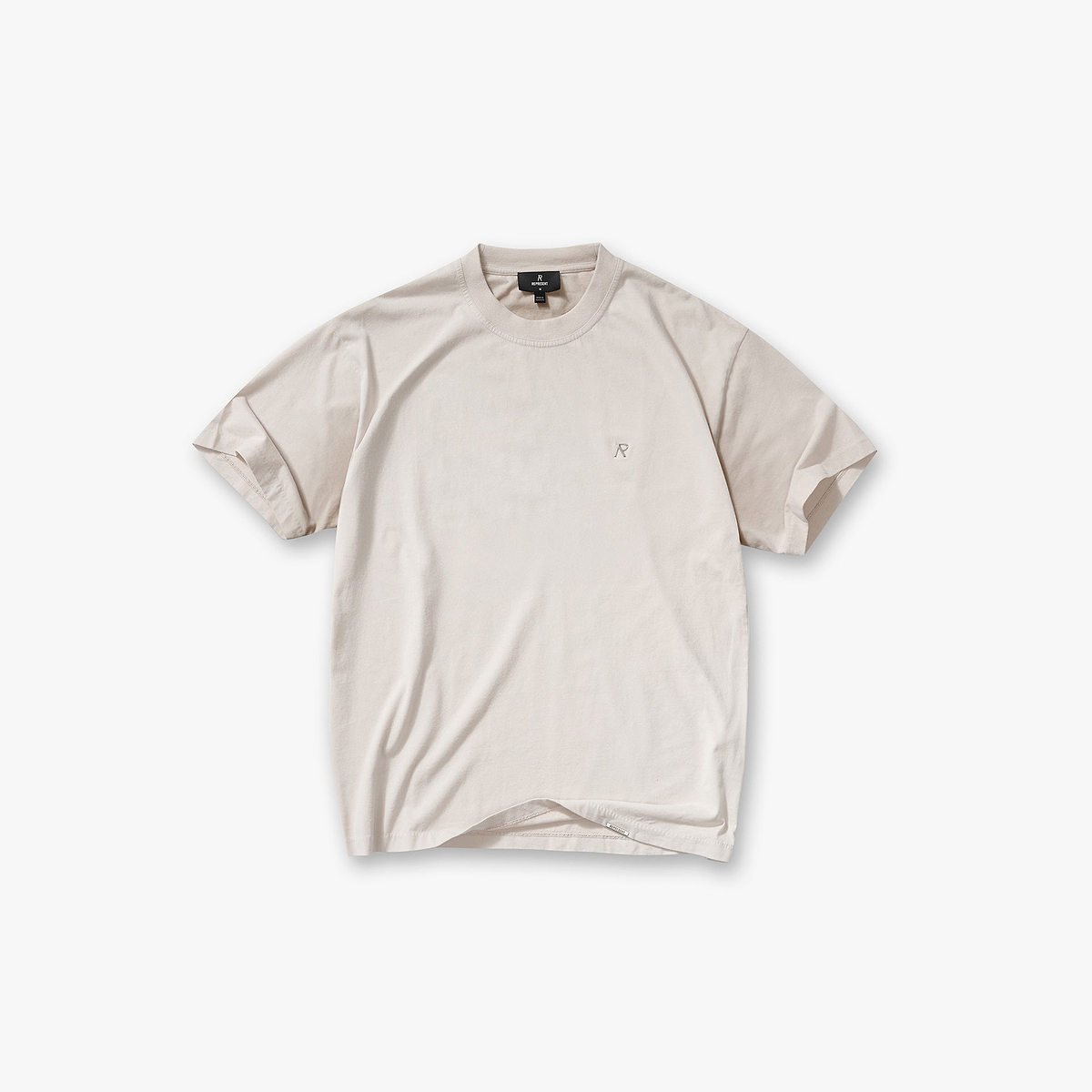 Metal Initial R T-Shirt - Concrete