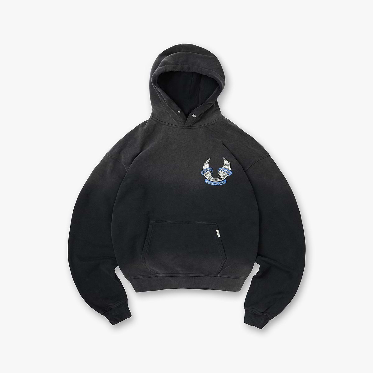 Represent X Belstaff Born To Bike Hoodie - Aged Black