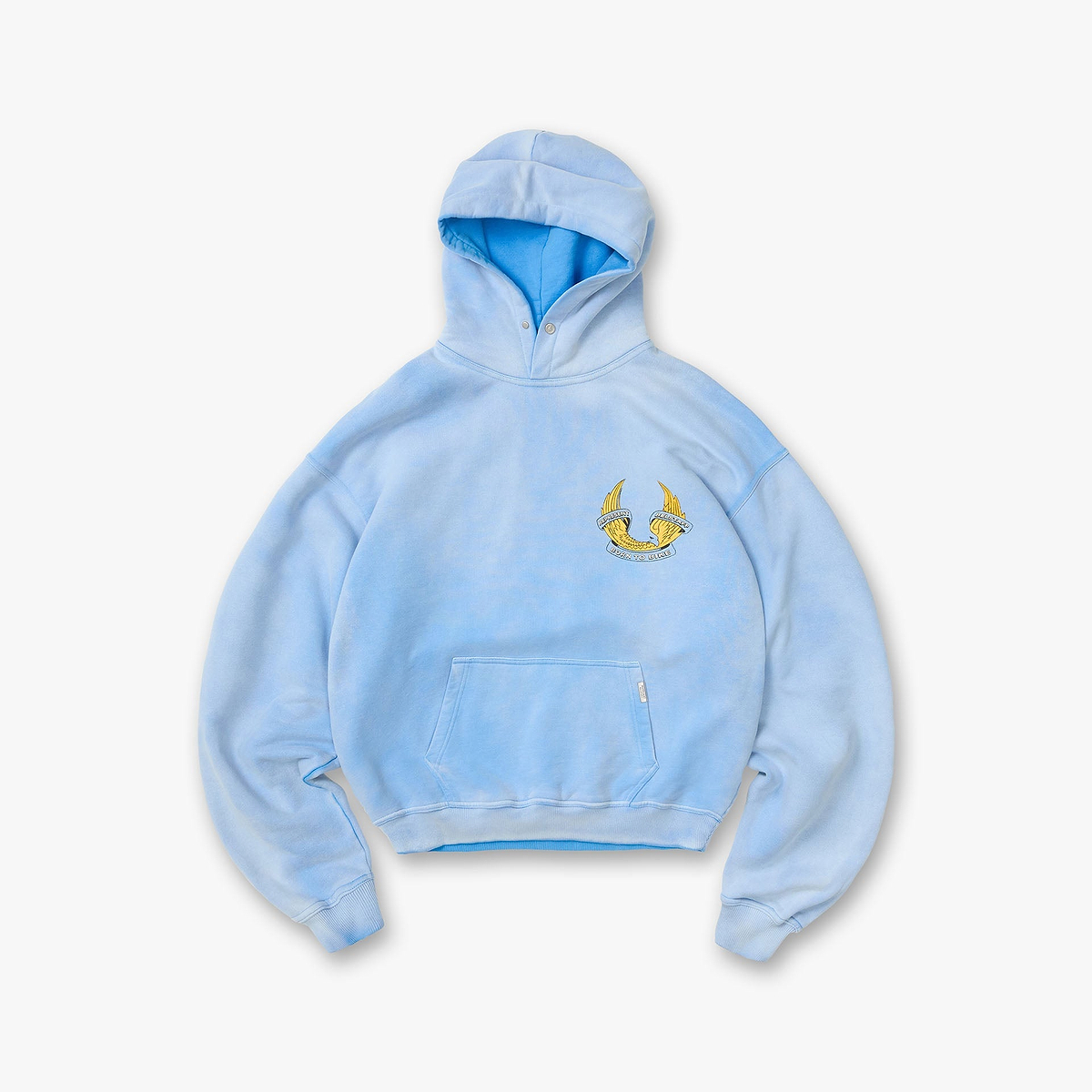 Represent X Belstaff Born To Bike Hoodie - Mid Blue