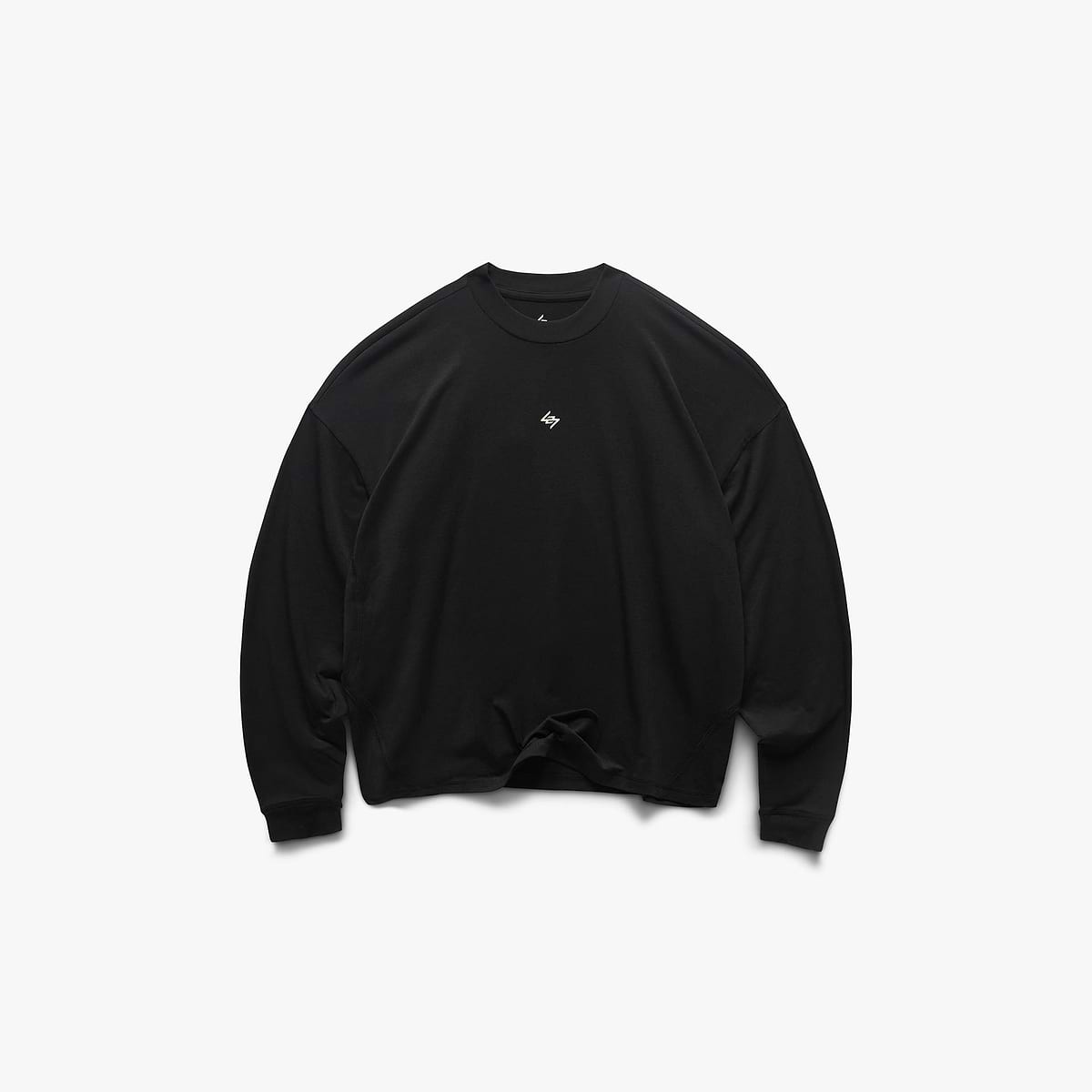 247 DNA Oversized Long Sleeve T-Shirt - Jet Black