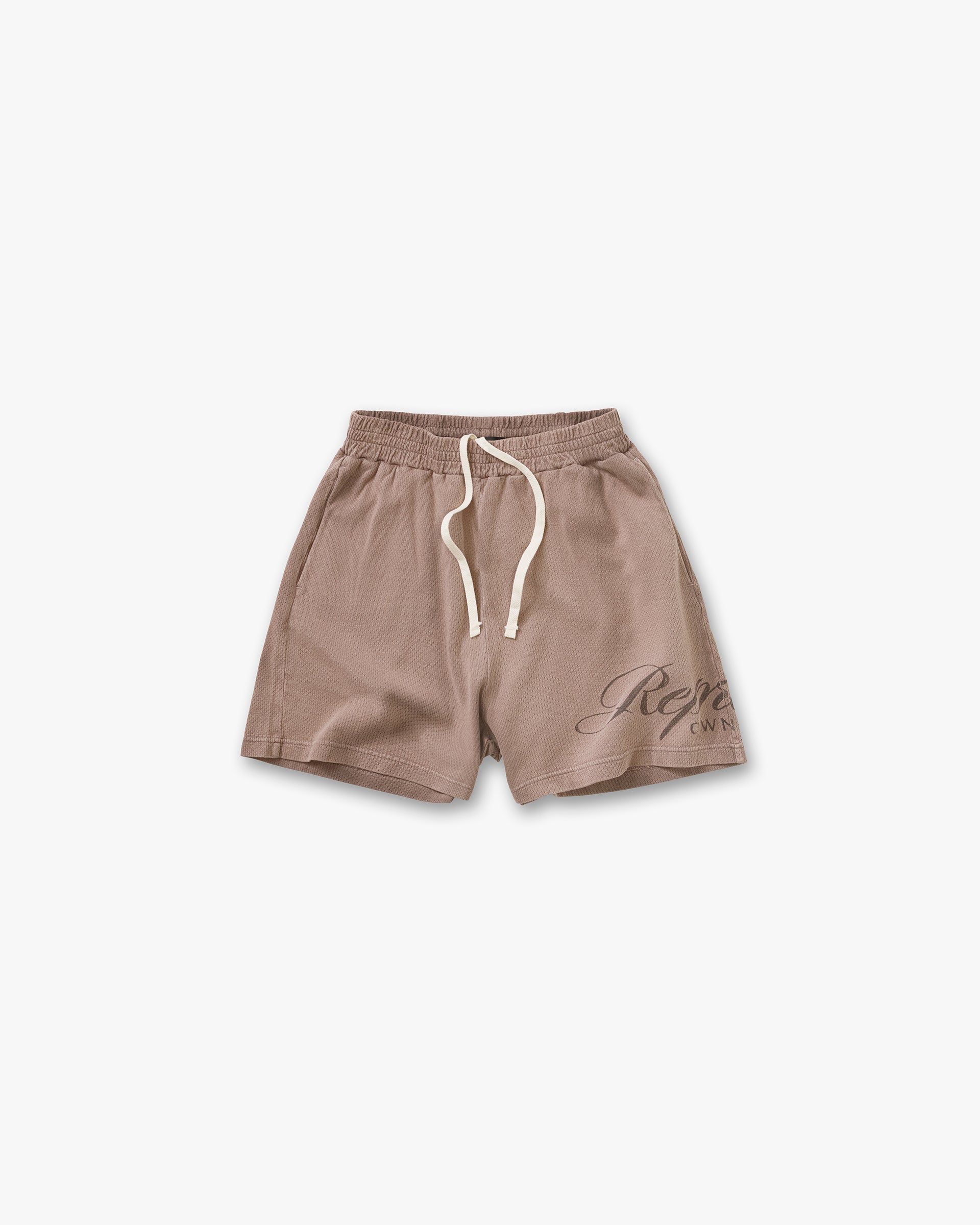 Owners Club Script Mesh Shorts - Truffle
