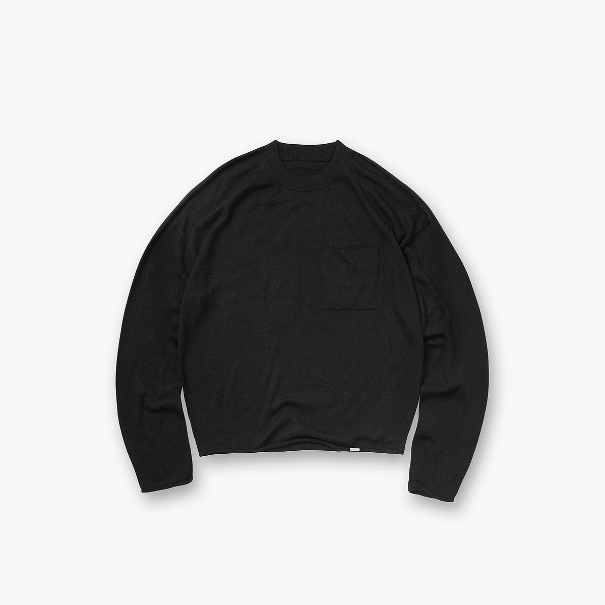 GH Knitted Long Sleeve Top - Jet Black