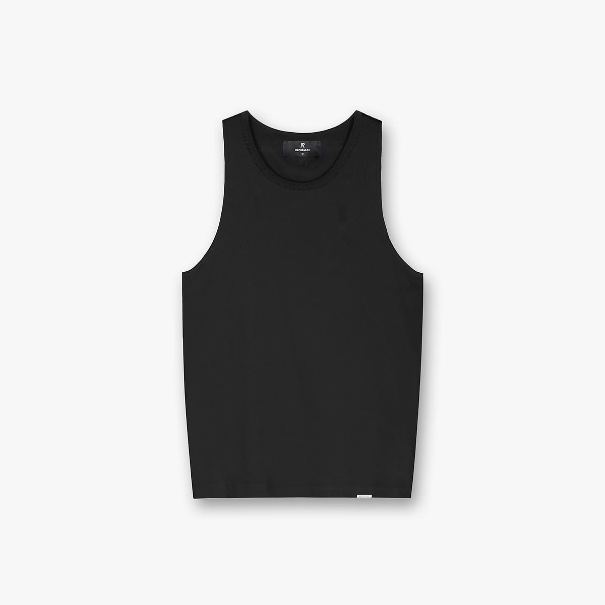 Initial Rib Vest - Black