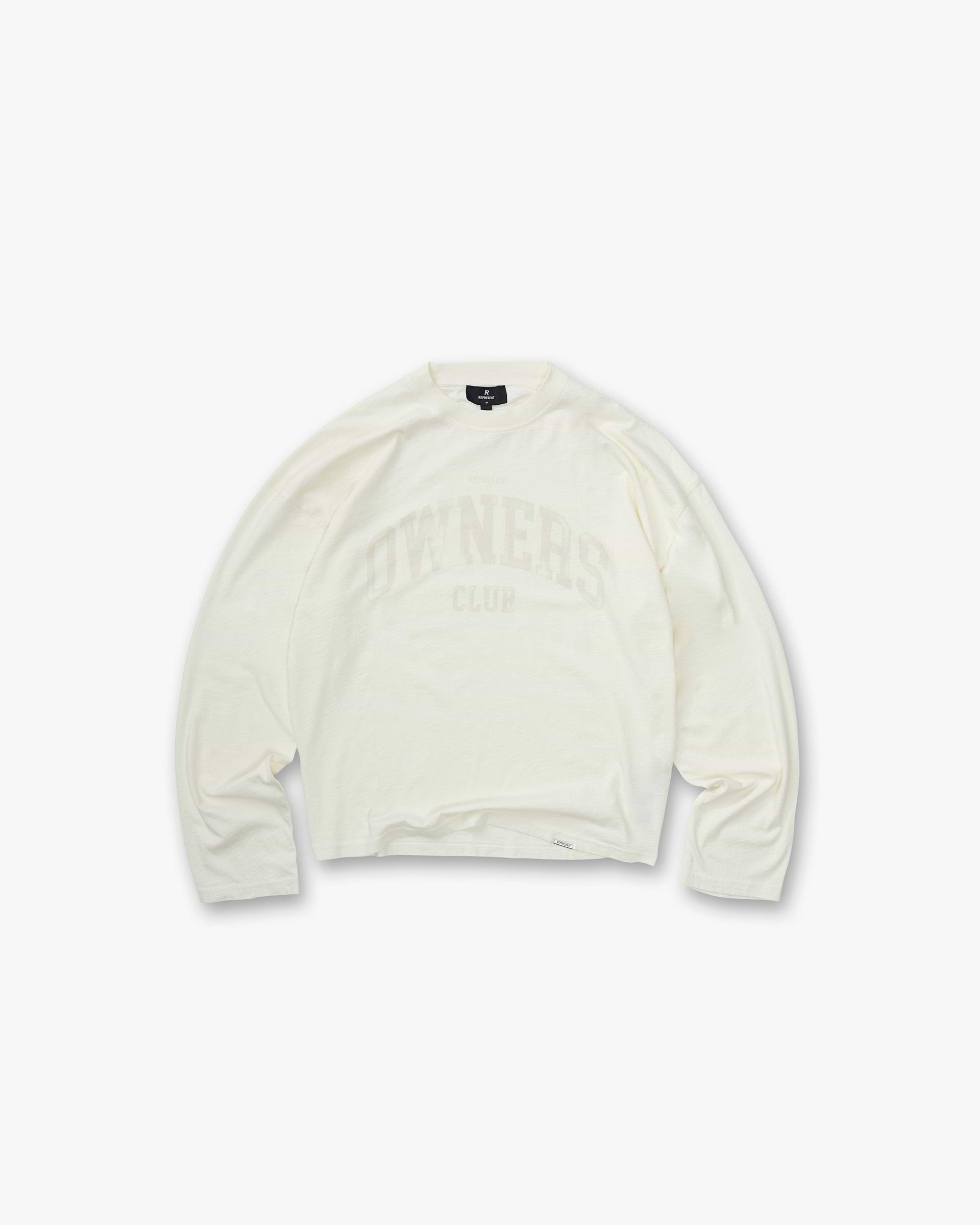 Represent Owners Club Long Sleeve T-Shirt - Chalk
