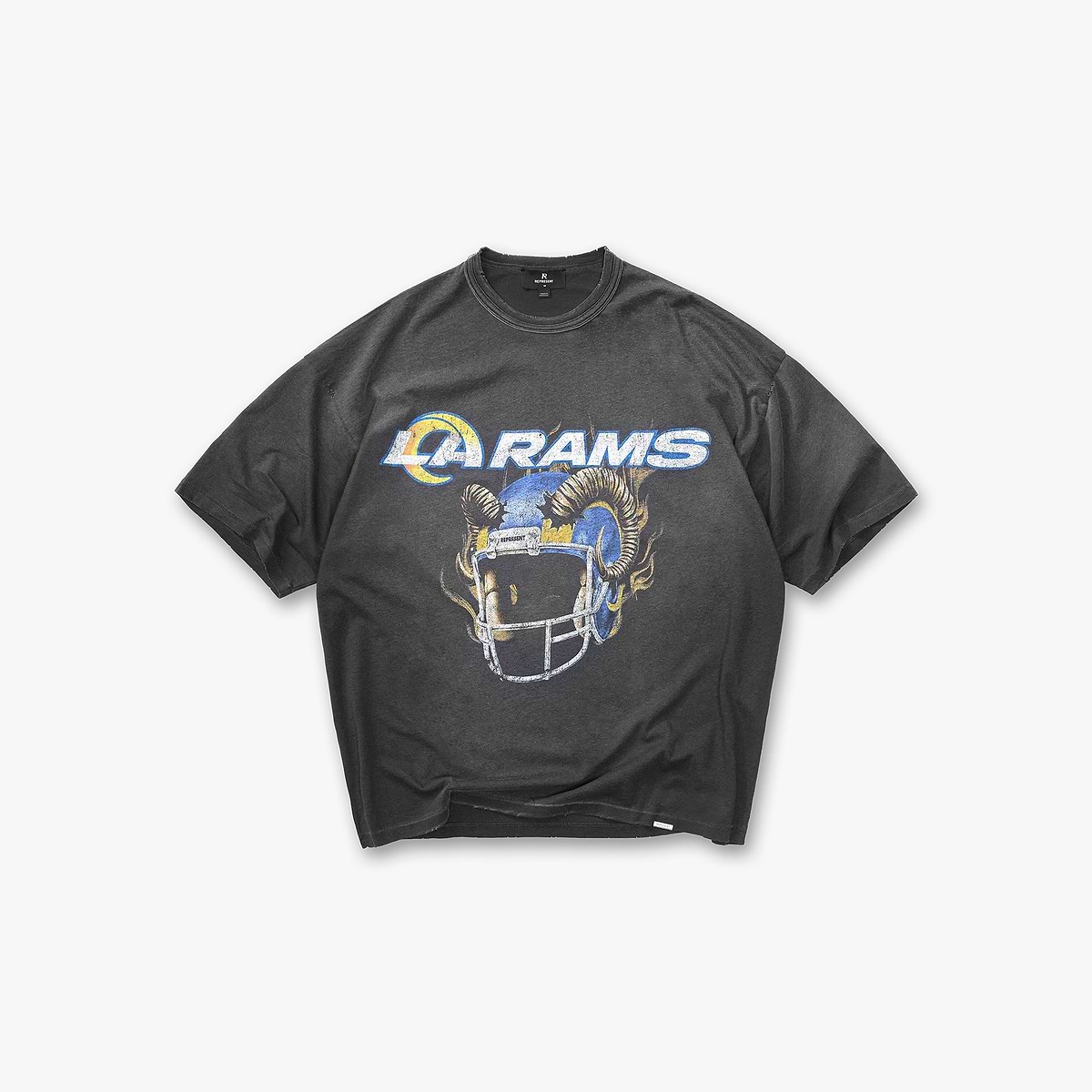 Los Angeles Rams x Represent T-Shirt - Stained Black