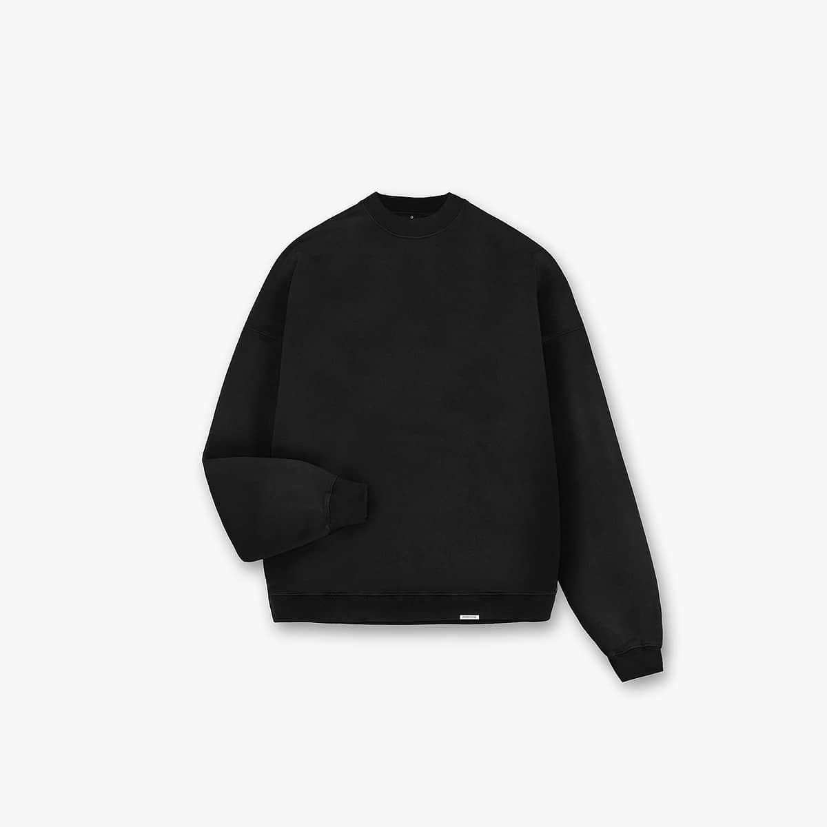Initial Oversized Sweater - Black