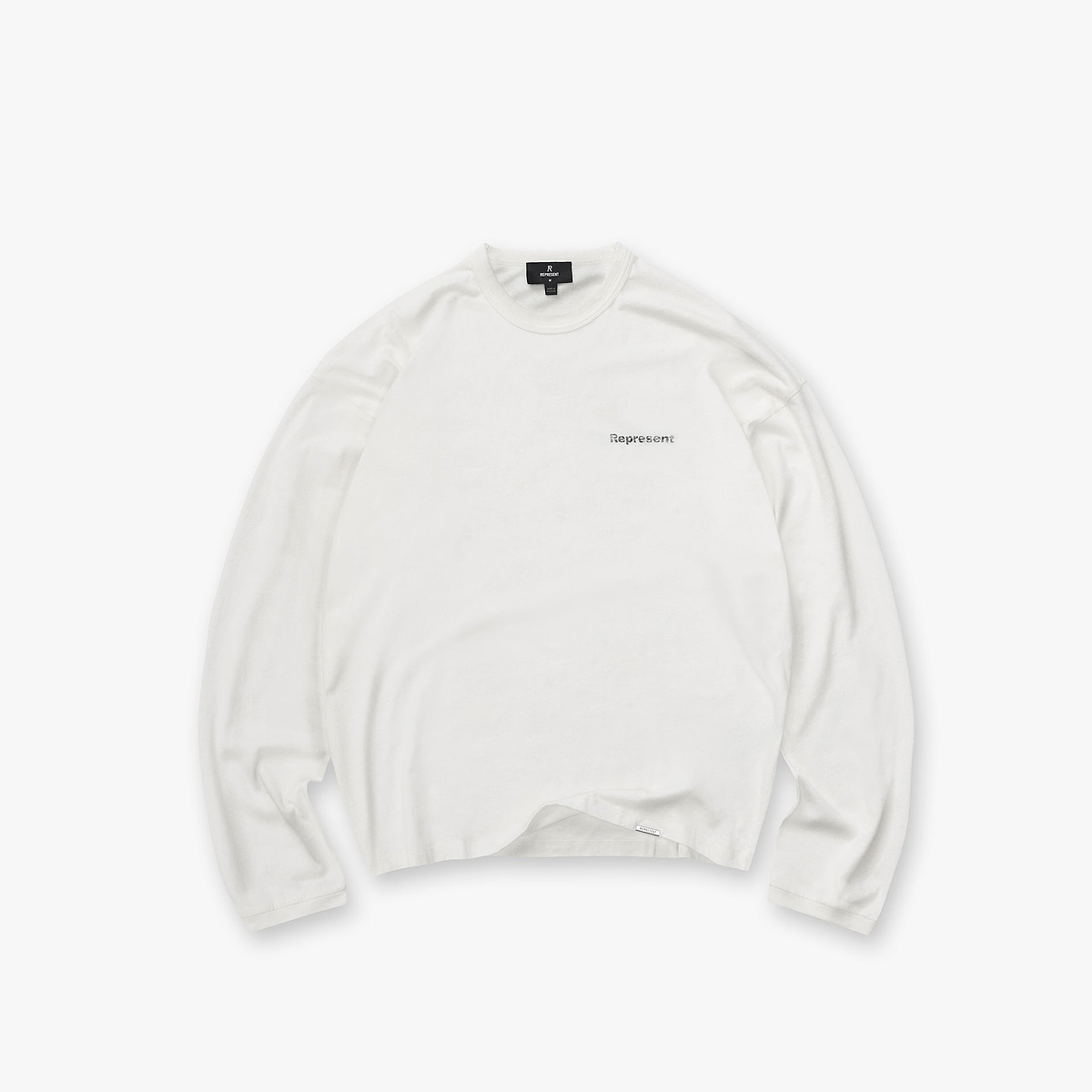 Lowercase Logo Long Sleeve T-Shirt - Flat White