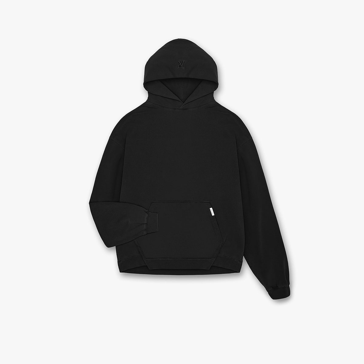 Initial Oversized Hoodie - Black
