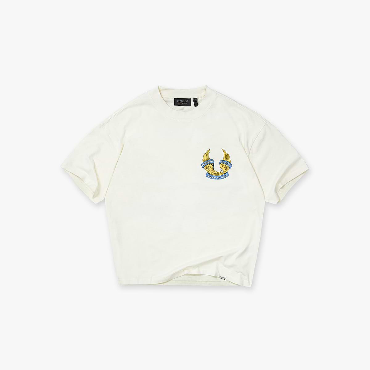 Represent X Belstaff Born To Bike T-Shirt - Flat White