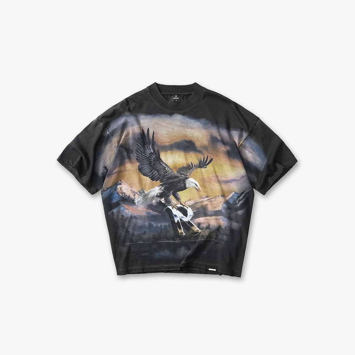 Chrome Flight T-Shirt - Stained Black