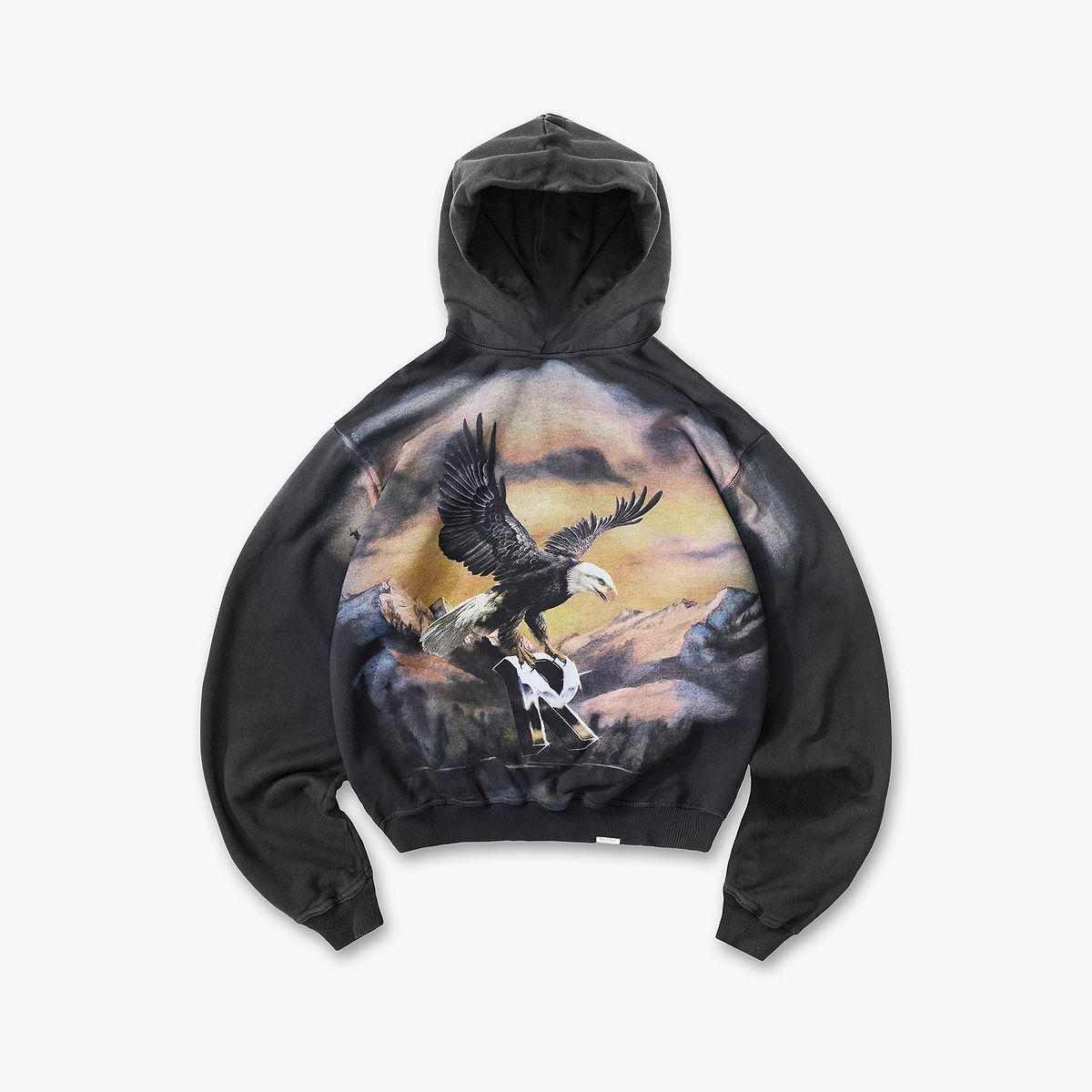 Chrome Flight Hoodie - Stained Black
