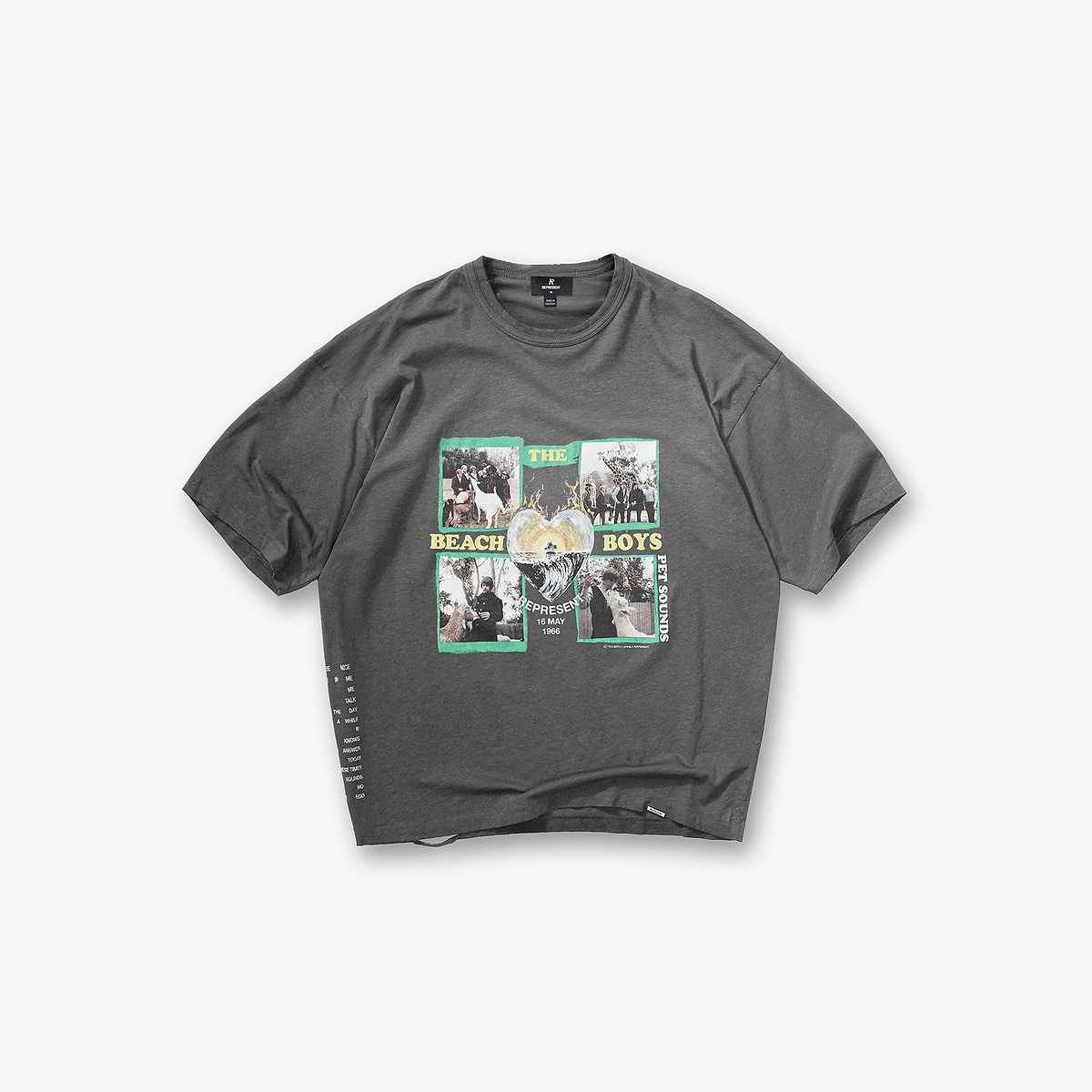 Represent x Beach Boys Pet Sounds T-Shirt - Sunfade Grey