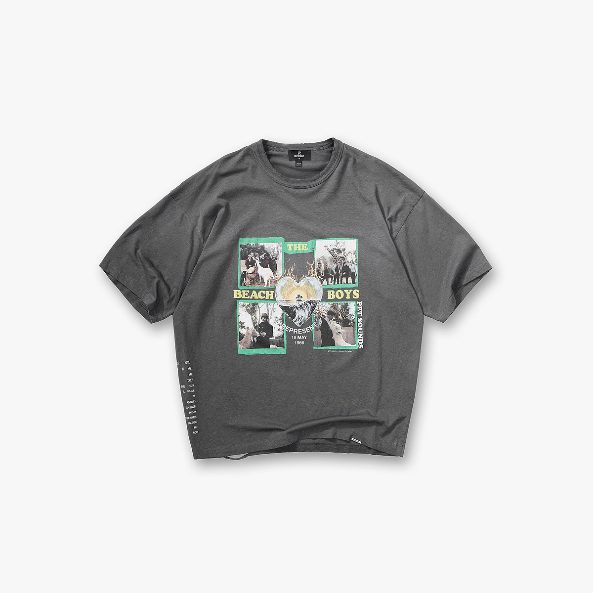 Represent x Beach Boys Pet Sounds T-Shirt - Sunfade Grey
