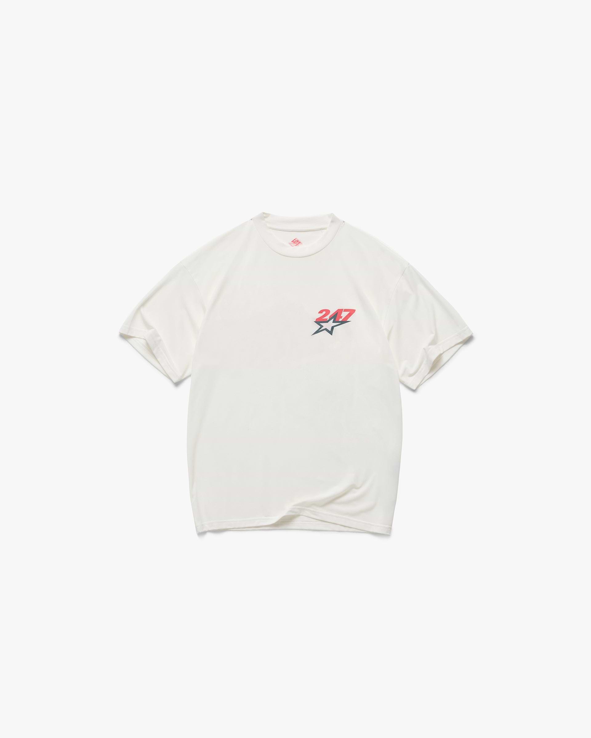 Team 247 Star Oversized T-Shirt - Flat White