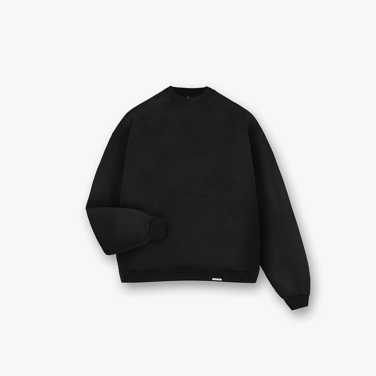 Initial Boxy Sweater - Jet Black