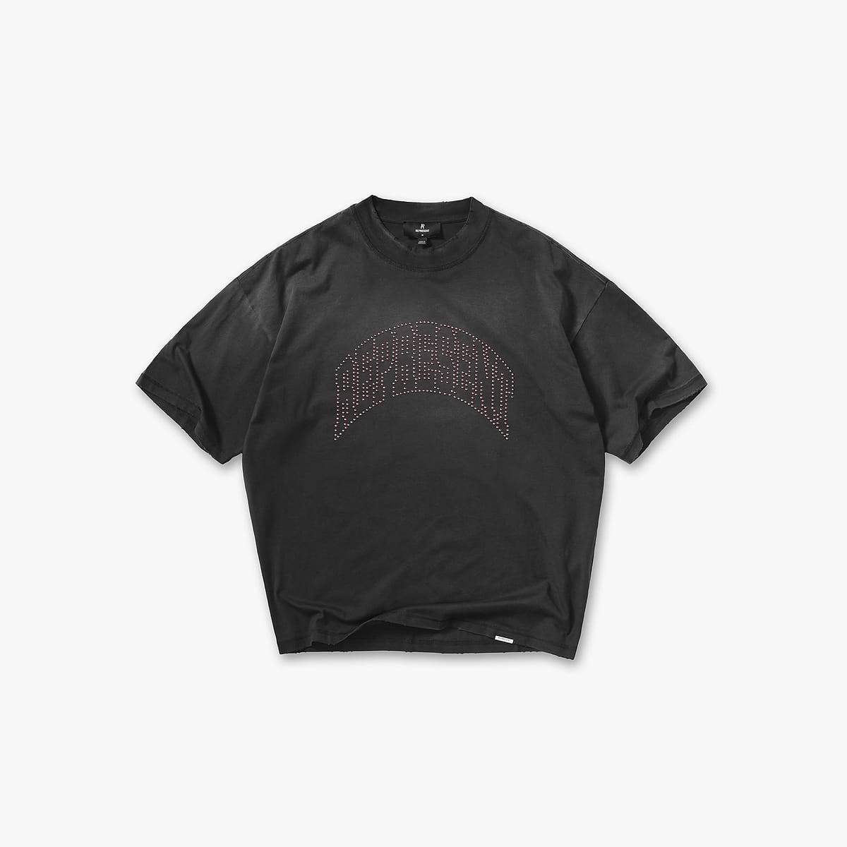 Embellished Represent T-Shirt - Stained Black