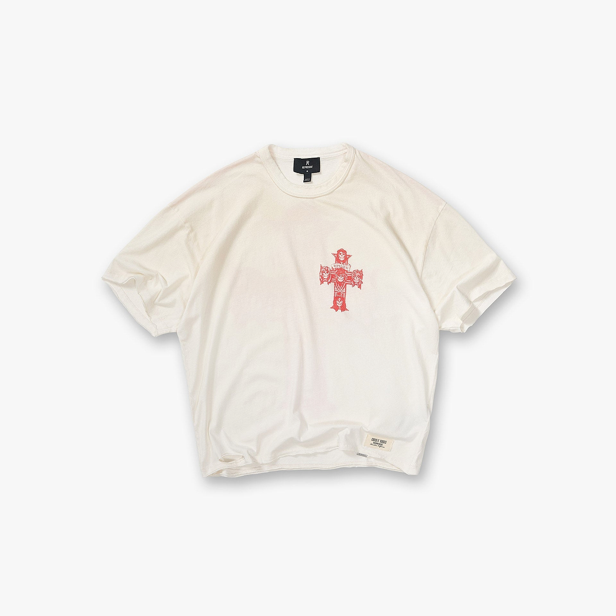 Represent X Guns N' Roses Pasadena T-Shirt - Washed Ecru