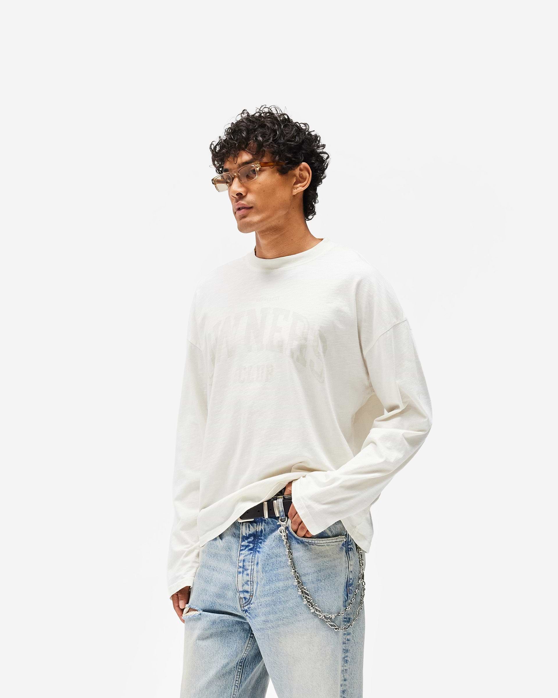 Represent Owners Club Long Sleeve T-Shirt - Chalk