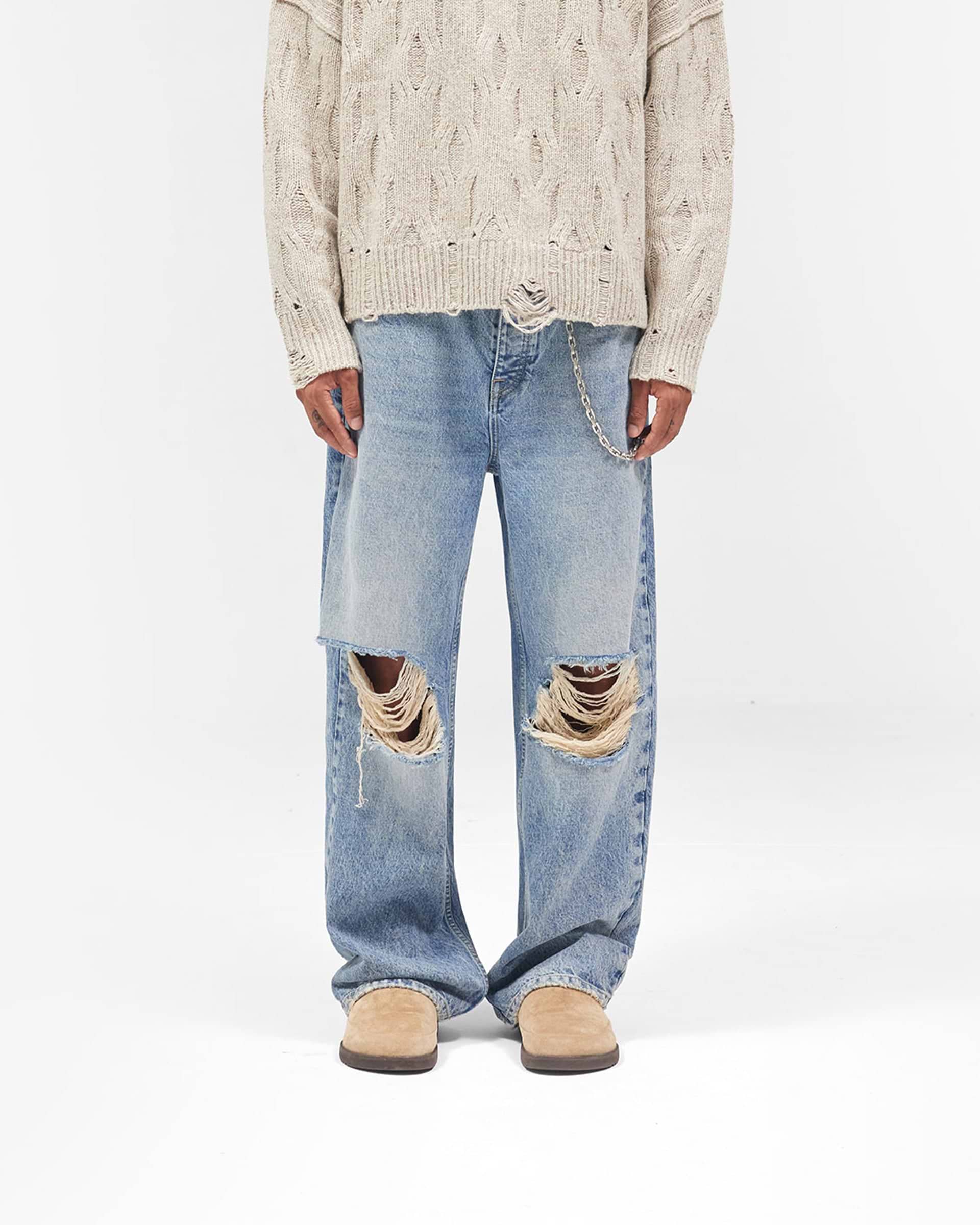 R3 Baggy Jean - Moss Blue