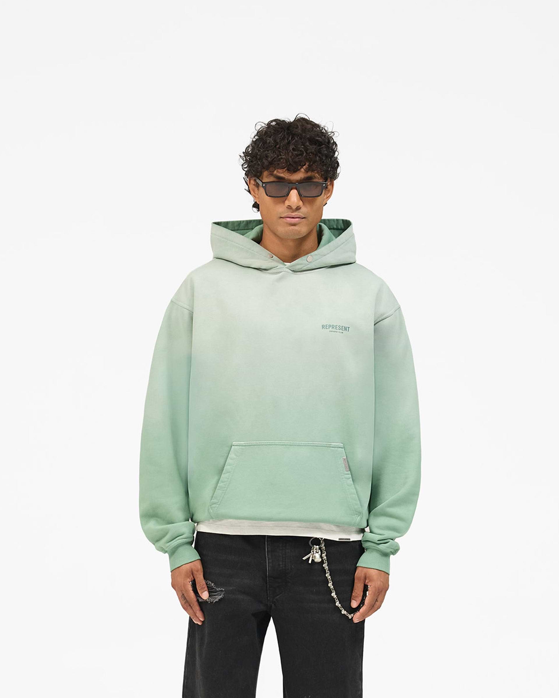 Represent Owners Club Hoodie - Washed Aloe