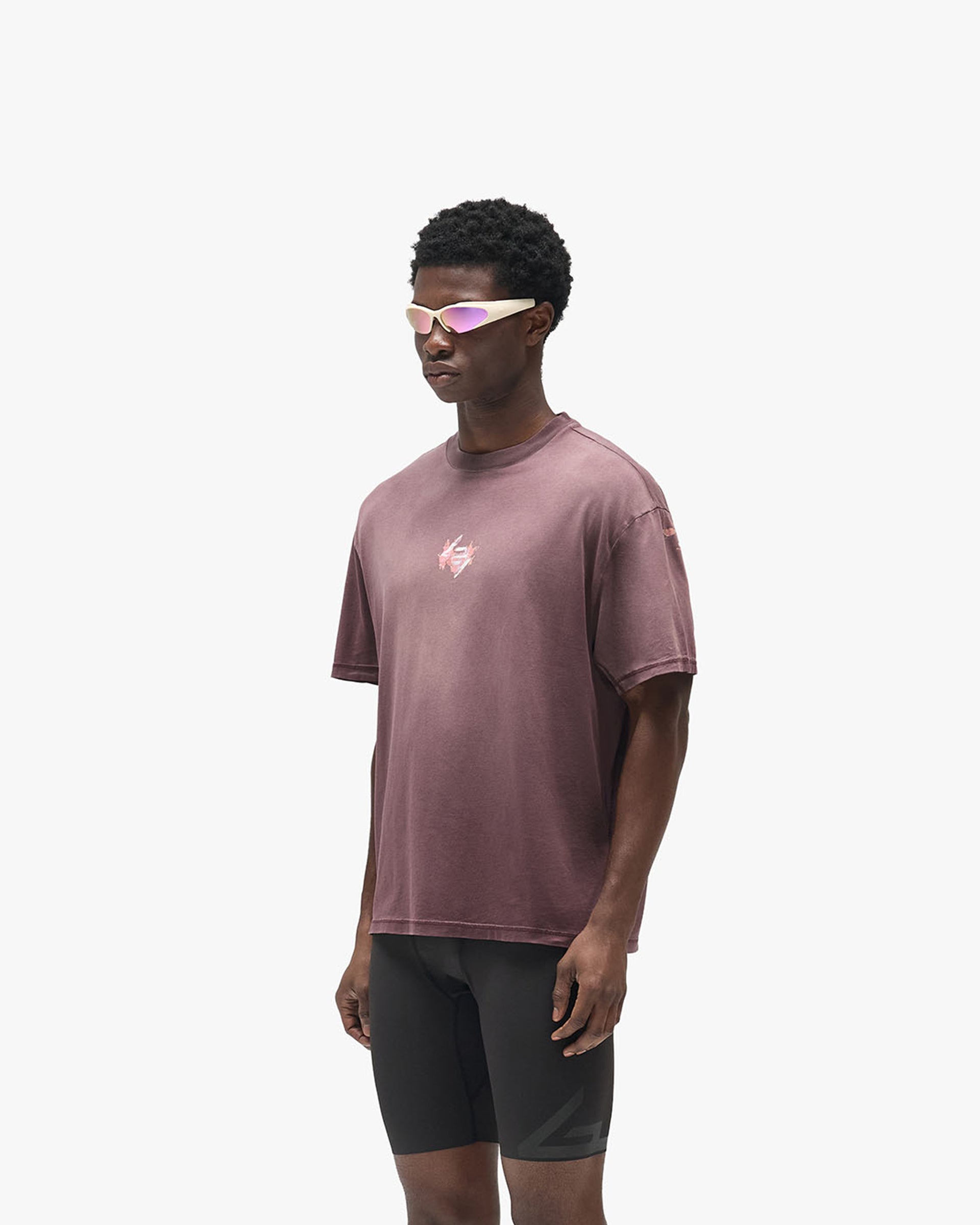 247 Ignite Oversized T-Shirt - Fudge - Cropped Model - Front