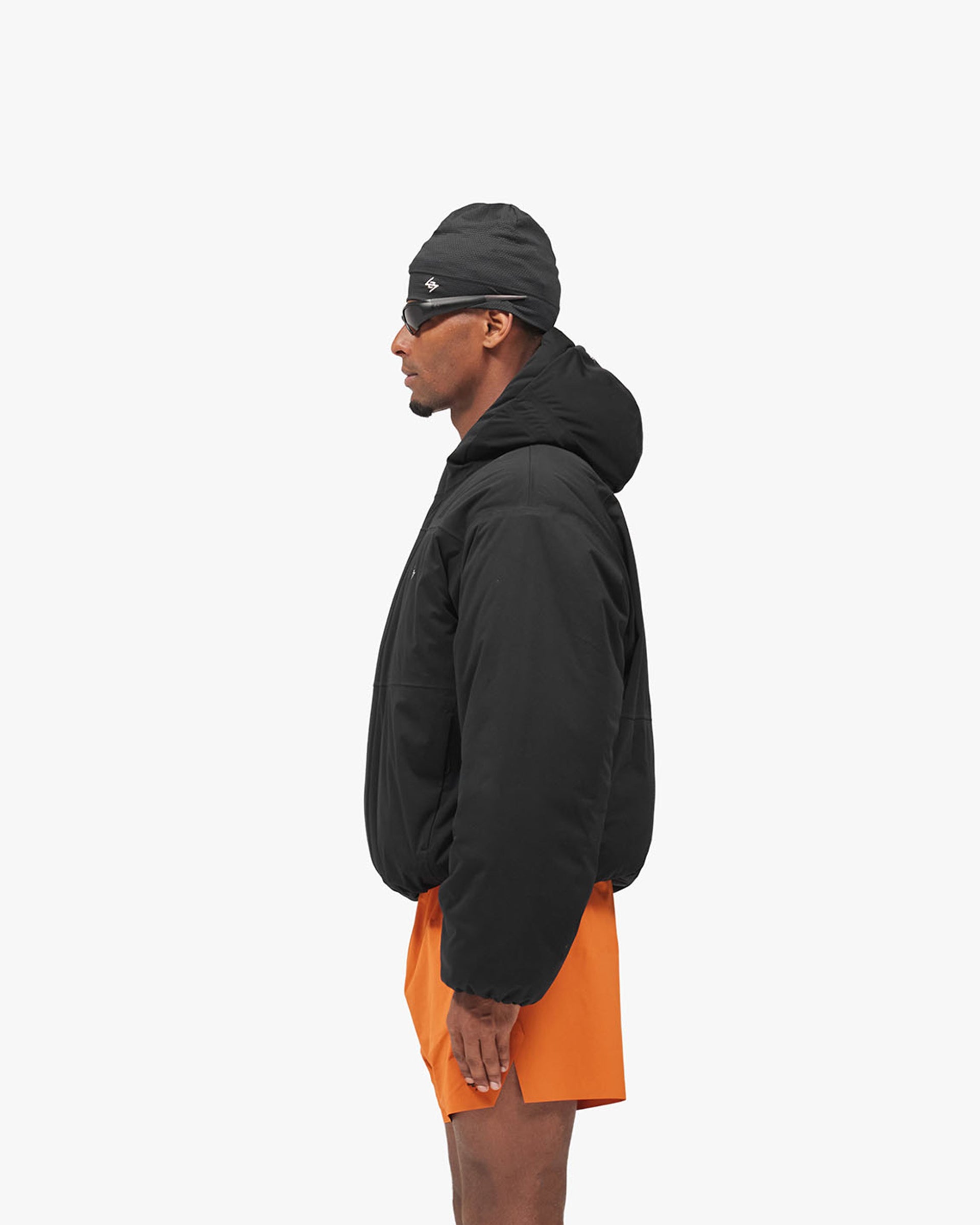 247 Power Shield™ Padded Jacket - Jet Black - Cropped Model - Side