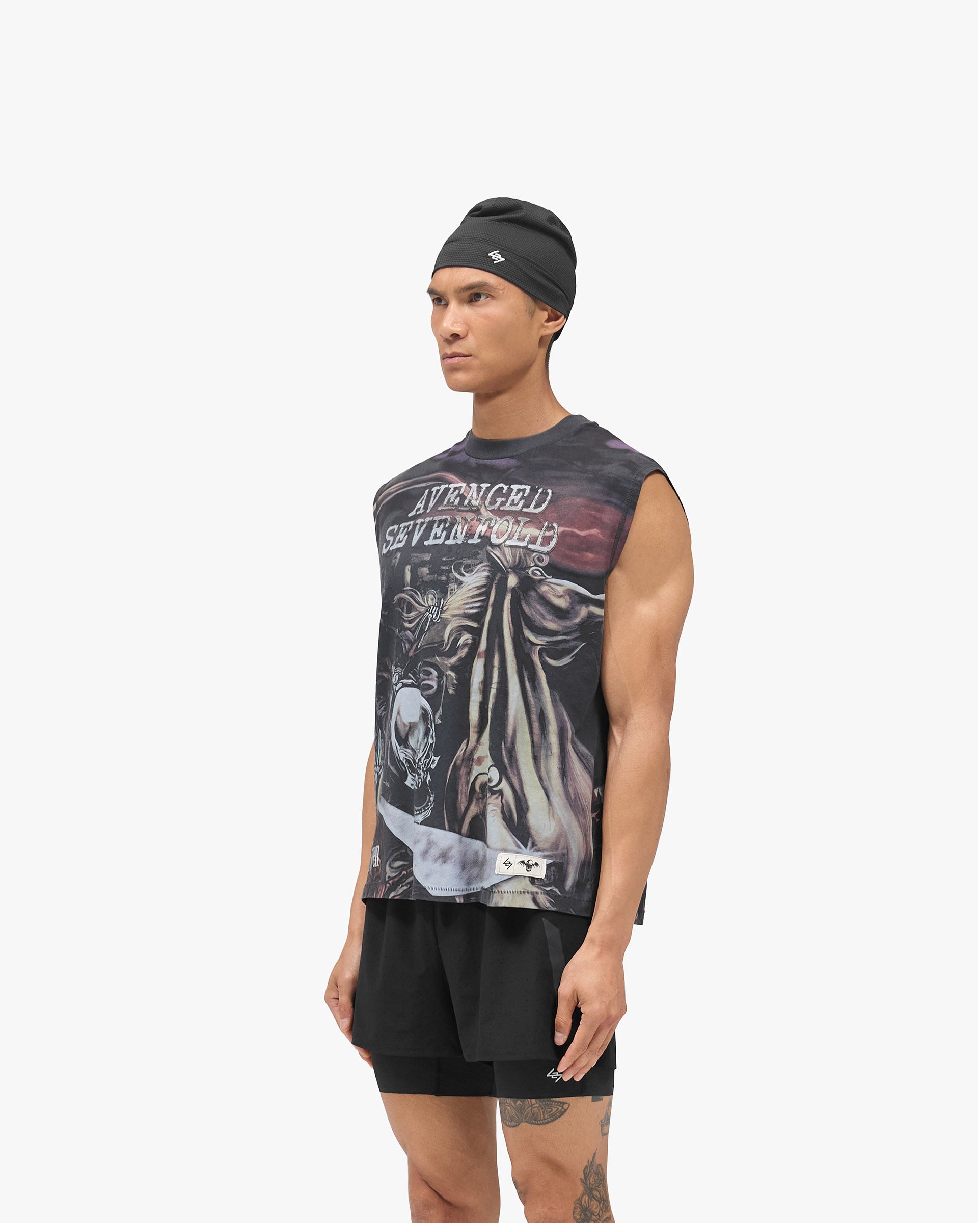 247 x Avenged Sevenfold City Of Evil Tank - Aged Black