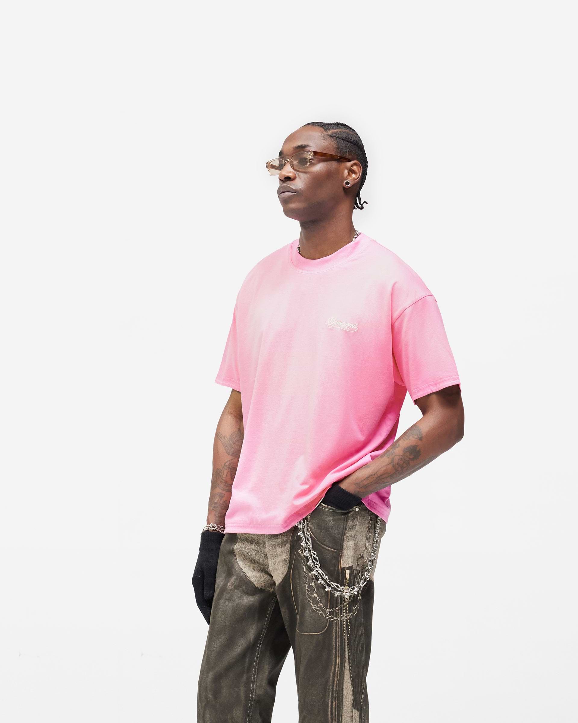 Dual Layer Script T-Shirt - Candy