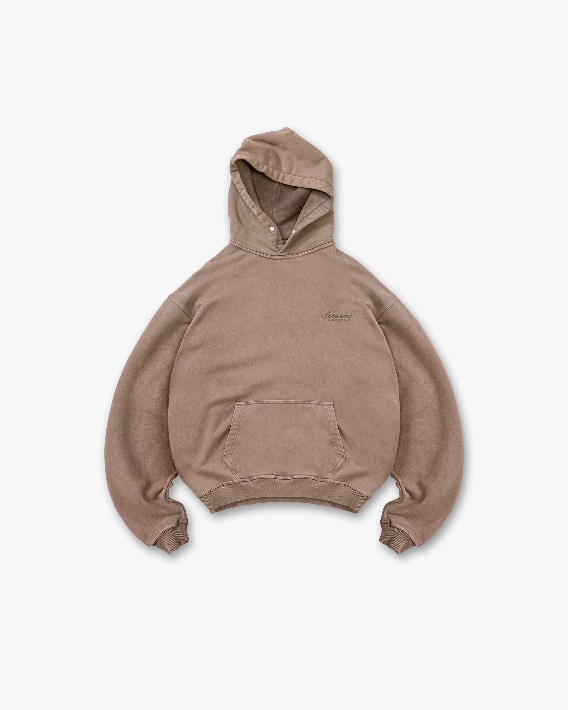 Owners Club Script Hoodie - Truffle