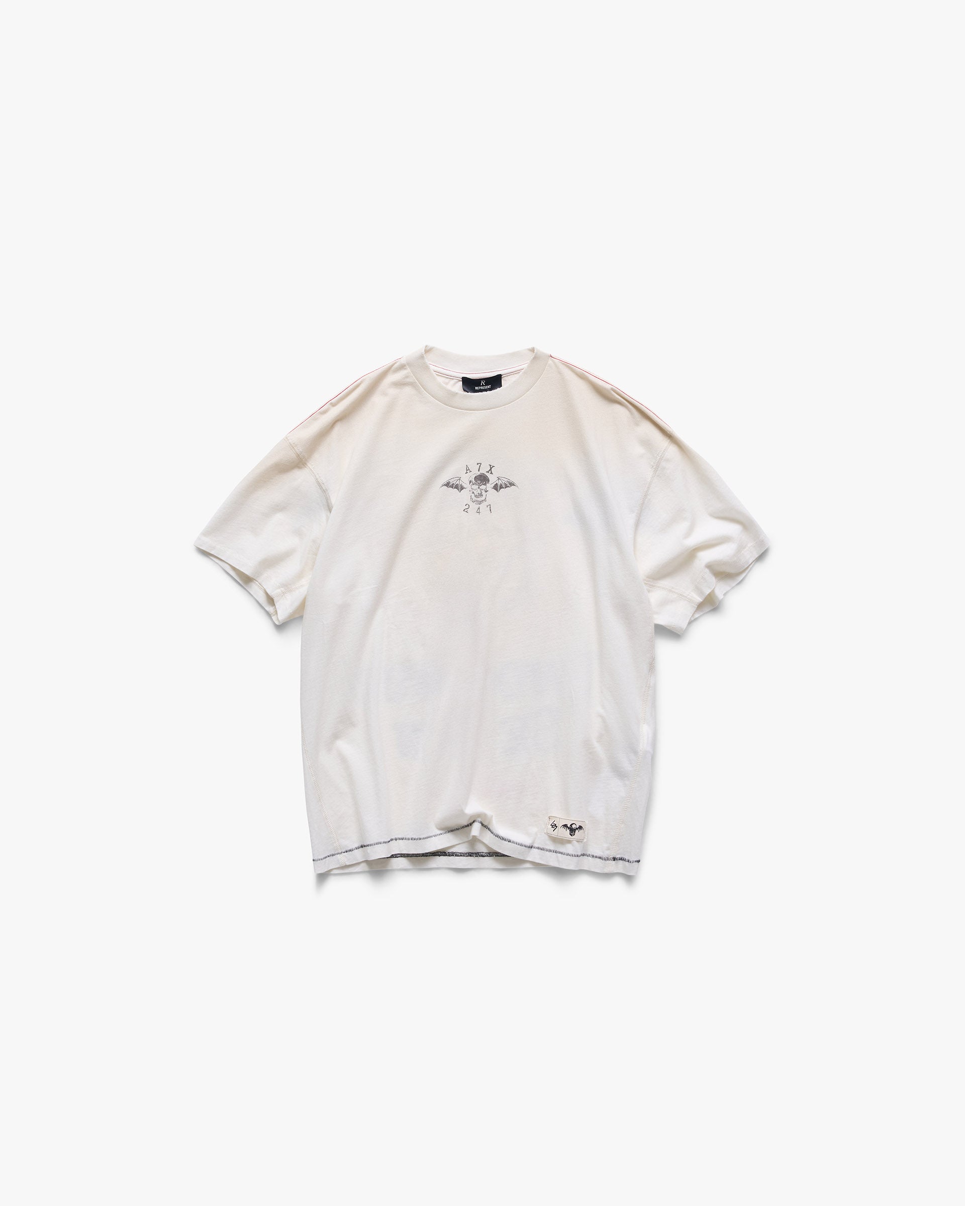247 x Avenged Sevenfold Death Bat T-Shirt - Dirty White