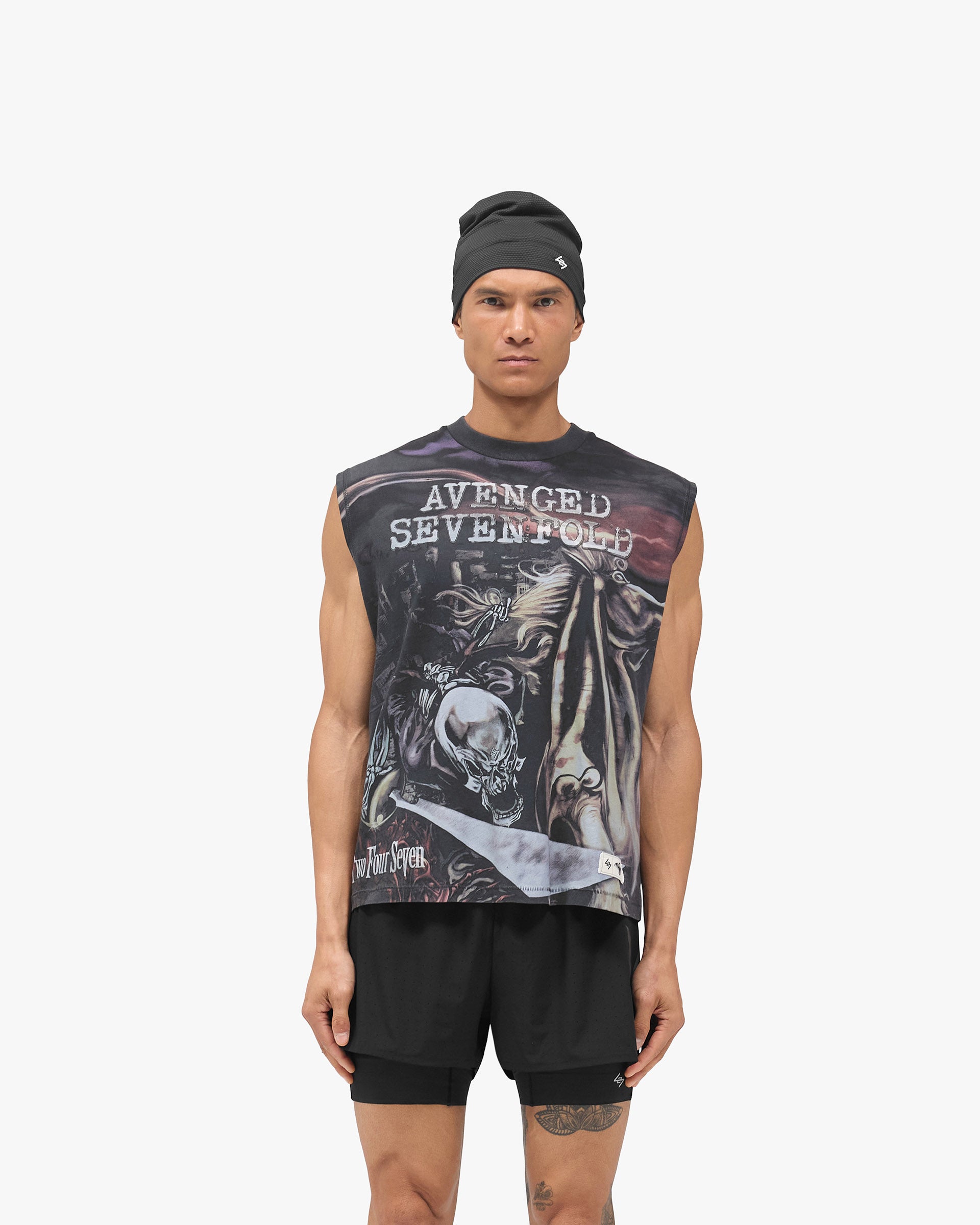 247 x Avenged Sevenfold City Of Evil Tank - Aged Black
