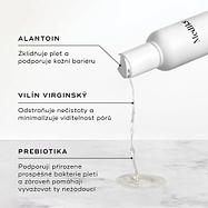 Z lahvičky Daily Refresh Balancing Toner se nalévá tekutina.

Text zvýrazňuje klíčové složky:

Allantoin pro zklidnění pleti
Vilín (Witch Hazel) pro zjemnění pórů
Prebiotika pro rovnováhu kožního mikrobiomu