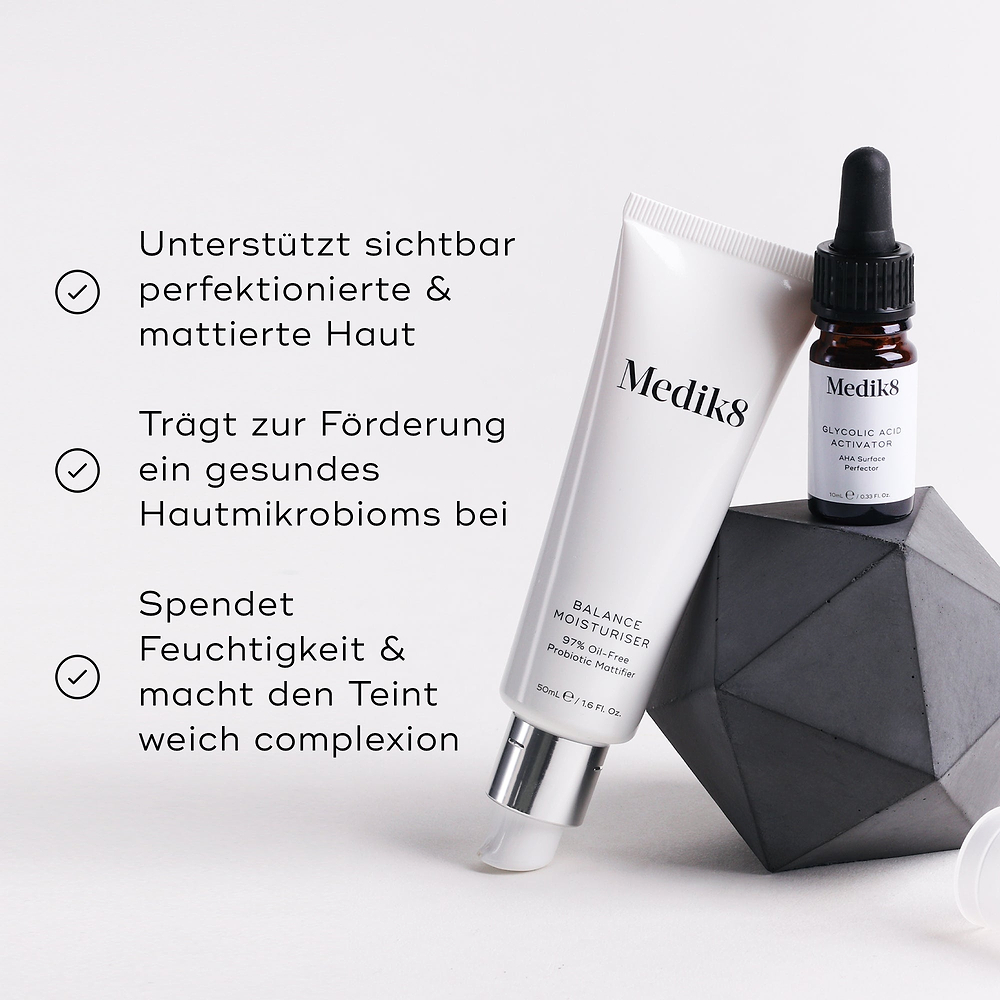 Balance Moisturiser with Glycolic Acid Activator