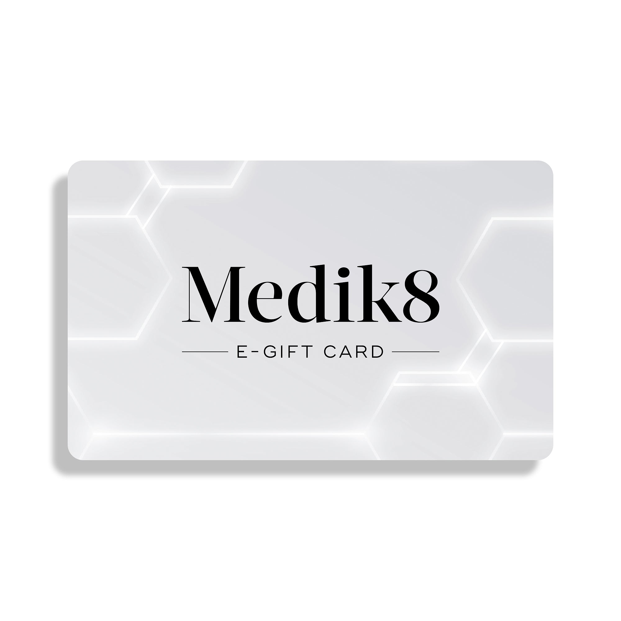 Medik8 e-gift card on a white background