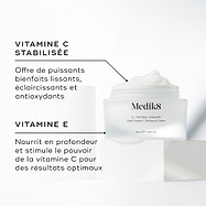 Crème Medik8 Daily Radiance Vitamin C avec emballage sur fond blanc.